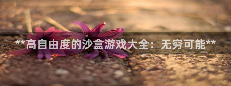 新宝gg一键登录：**高自由度的沙盒游戏大全：无穷可能**